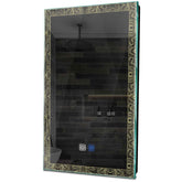 Specchio LED Verticale | Pulsanti touch | Funzione anti-appannamento | Luce bianca calda - Reyze Serie Official Modello 8